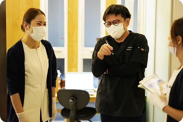 充実のアフターフォローで、ずっと健康な歯を。